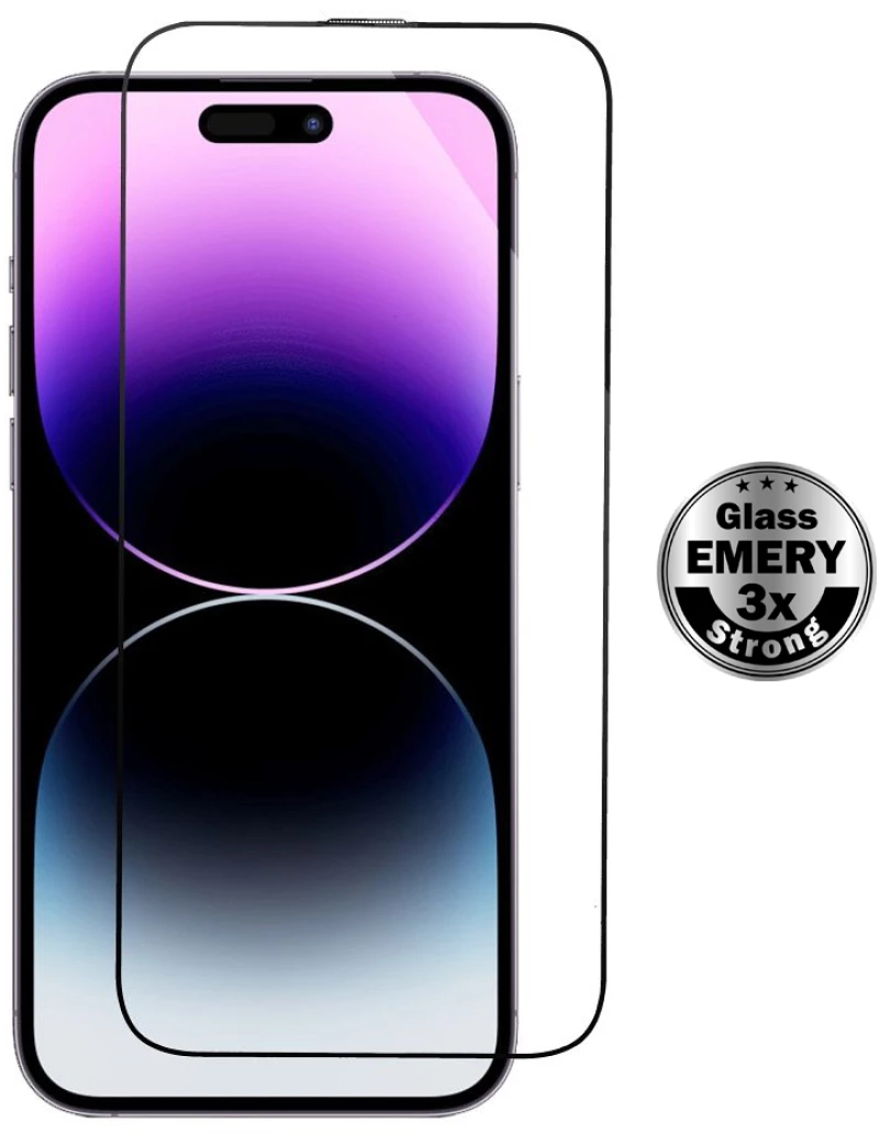 POWERTECH tempered glass Emery 5D TGC-0760 για iPhone 15 Pro Max, full glue - 5210131139899