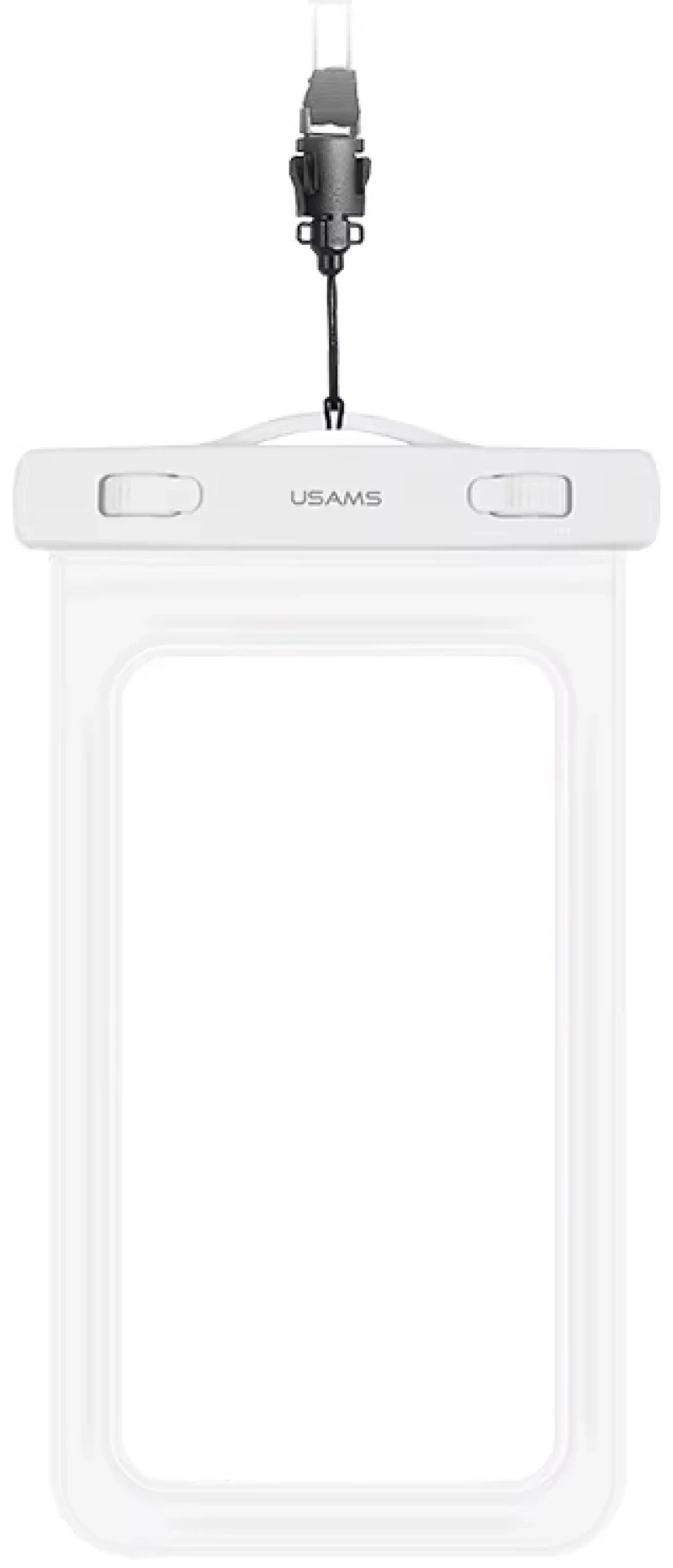 USAMS αδιάβροχη θήκη smartphone US-YD011, έως 7", IPX8, λευκή - 6958444903170