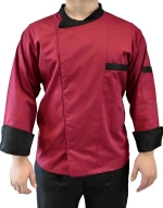 Σακάκι Chef Unisex Με Τρουξ  65%πολ/35%βαμβ MARK984 BURGUNDY