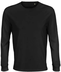 Sols Pioneer LSL 03982 Μακρυμάνικο οργανικό T-shirt  Jersey 175γρ. 100% Οργανικό Βαμβάκι λαναρισμένο DEEP BLACK-309