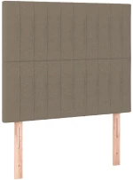 vidaXL Κεφαλάρι Κρεβατιού Μπεζ 100x5x118/128 εκ. Ύφασμα