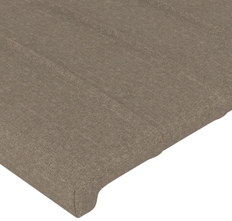 vidaXL Κεφαλάρι Κρεβατιού Μπεζ 100x5x118/128 εκ. Ύφασμα