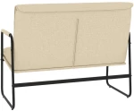 vidaXL Πάγκος Κρεμ 100 x 64 x 80 εκ. Υφασμάτινος