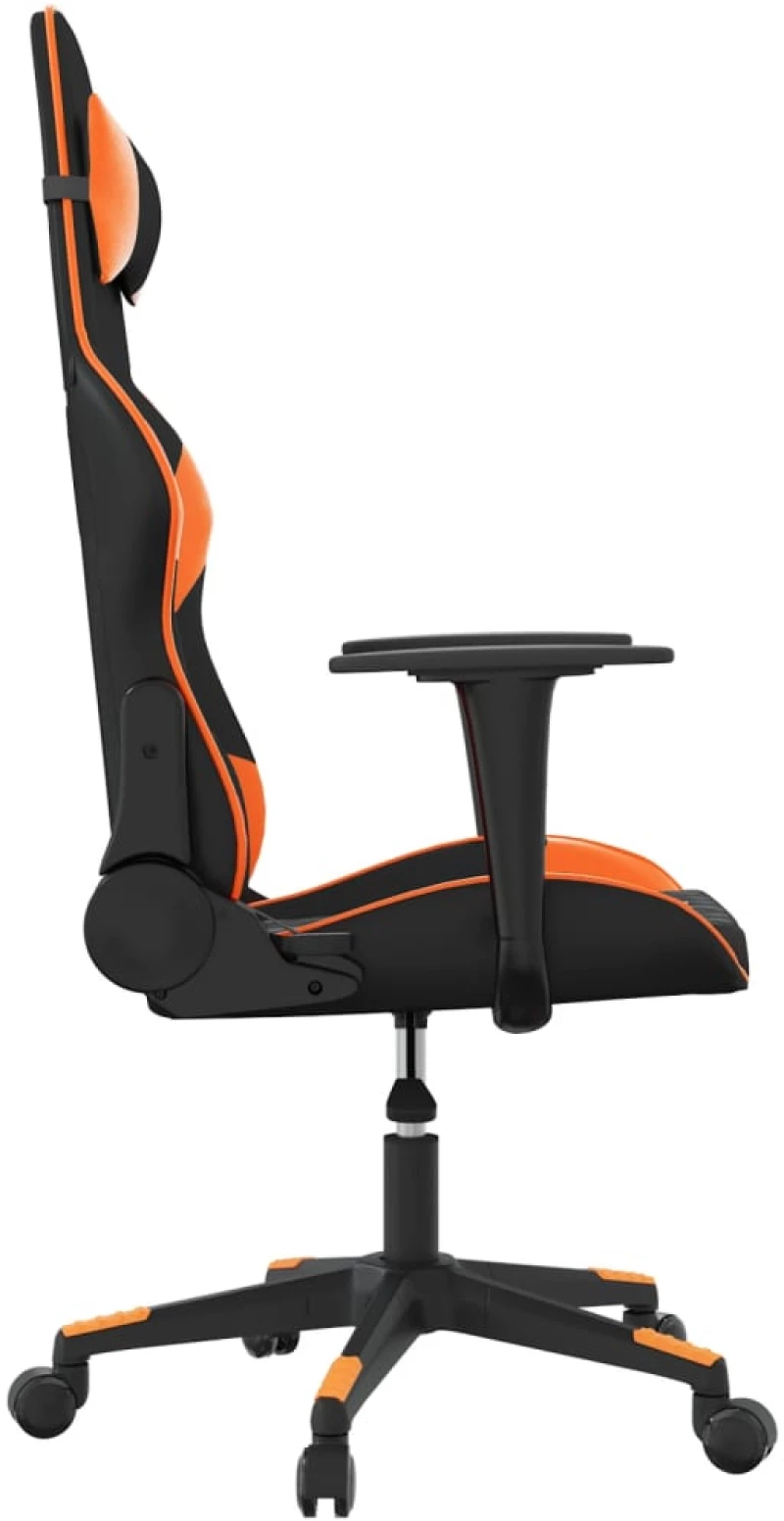 vidaXL Καρέκλα Gaming Μαύρο/Πορτοκαλί Συνθετικό Δέρμα