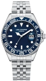 Ανδρικό ρολόι LEE COOPER LC08142.390 με  ασημί μεταλλικό μπρασελέ
