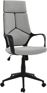 ΚΑΡΕΚΛΑ ΓΡΑΦΕΙΟΥ ANIVIA HM1073.21 ΓΚΡΙ & ΣΚΕΛΕΤΟ ΜΑΥΡΟ 64x61x127 cm
