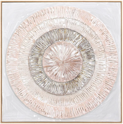 ΠΙΝΑΚΑΣ ΤΟΙΧΟΥ 3D HM4578 ΜΕ ΚΟΡΝΙΖΑ ΜΠΕΖ-ΧΕΙΡΟΠΟΙΗΤΟΙ ΚΥΚΛΟΙ 82x4,5Χ82Υεκ.