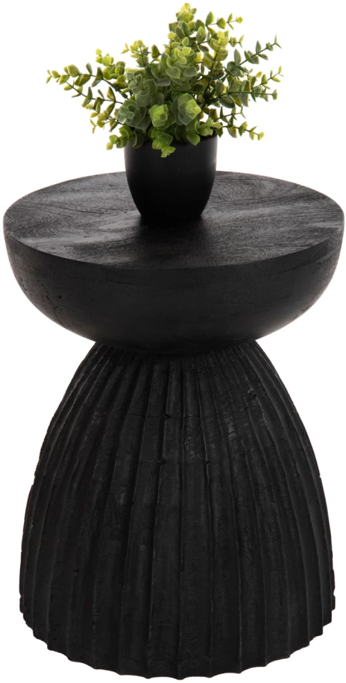 ΣΚΑΜΠΟ ΣΤΡΟΓΓΥΛΟ SCALLOP HM9702 ΜΑΣΙΦ MANGO ΣΕ ΣΕ ΜΑΥΡΟ ΧΡΩΜΑ Φ35x45Υεκ.