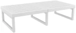 MYKONOS ΤΡΑΠΕΖΙ WHITE 130X65X33εκ. ΠΟΛ/ΝΙΟΥ