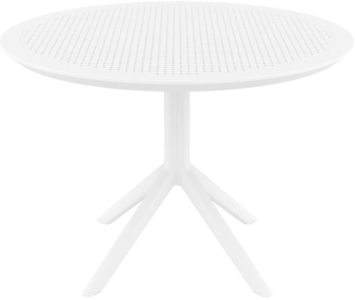 SKY WHITE Φ105X74εκ. ΤΡΑΠΕΖΙ ΠΟΛ/ΝΙΟΥ