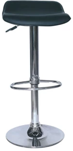 Σκαμπό Μπάρ 2τμχ Bar3 Μαύρο Pvc 38x38x85εκ.