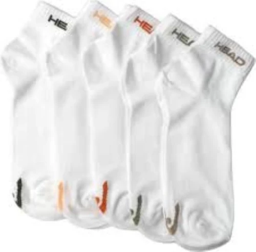 ΚΑΛΤΣΕΣ HEAD QUARTER 5Pack UNISEX White Colored Logo (701230707-001) H7001804