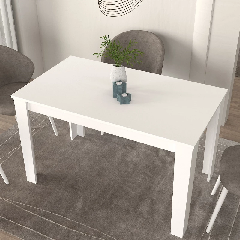 Τραπέζι Darlen χρώμα λευκό 125x72x74εκ.