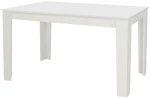 Τραπέζι Darlen χρώμα λευκό 125x72x74εκ.