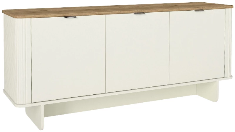 Μπουφές Bohema χρώμα ivory - sepet oak 180x47x76,6εκ.