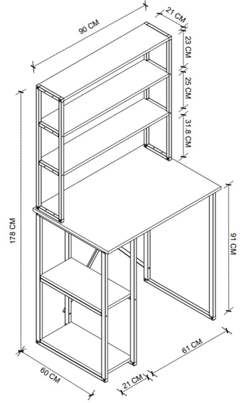 Έπιπλο πλυντηρίου Berkus χρώμα pine oak 90x60x178εκ.