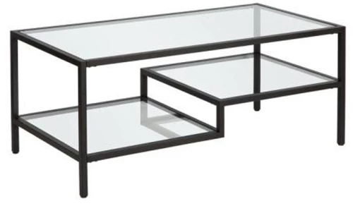 STEP COFFEE TABLE ΜΑΥΡΟ 110x50x42cm