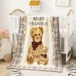 Παιδική Κουβέρτα Βελουτέ 110x140cm Bears