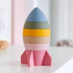 Silisoft Παιχνίδι Σιλικόνης Rocket Stacker – Πύραυλος Στοίβαξης
