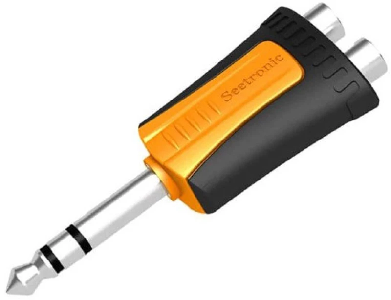 Seetronic MP3-2RF - Αντάπτορας 2x RCA Female - Jack Stereo 6.35mm