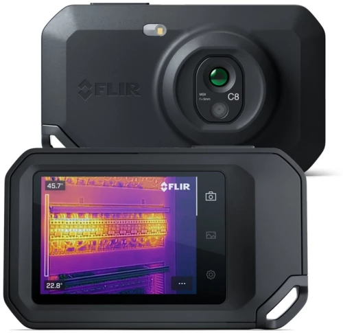 FLIR One C8 thermal imaging camera Black 320 x 240 pixels Built-in display LCD