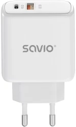 Savio LA-12 mobile device charger Universal White AC Fast charging Indoor