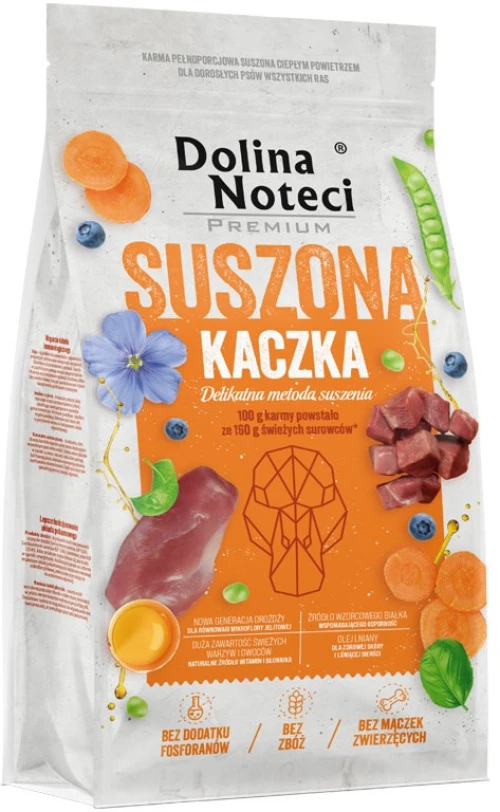 DOLINA NOTECI Premium Dried Duck - dried food for dogs - 9kg