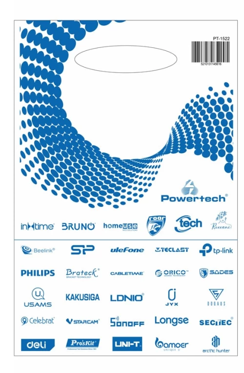 Σακούλα εμπορευμάτων τύπου χούφτας PT-1522, 21x30cm, νάιλον, 40τμχ