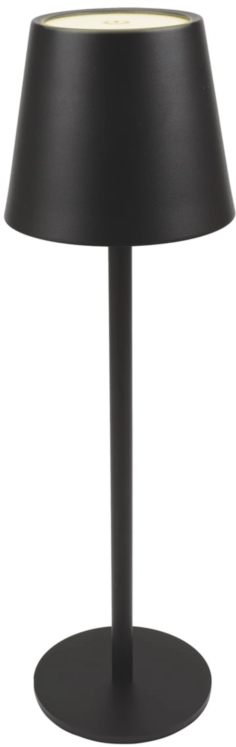 POWERTECH LED επιτραπέζιο φωτιστικό HLL-0193, ρυθμιζόμενο, επαναφορτιζόμενο, μαύρο