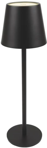POWERTECH LED επιτραπέζιο φωτιστικό HLL-0193, ρυθμιζόμενο, επαναφορτιζόμενο, μαύρο