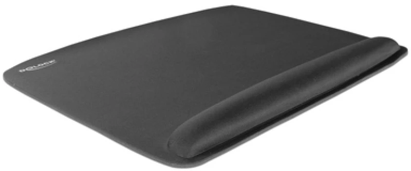 DELOCK mousepad για laptop με στήριγμα καρπού 12601, 320x420mm, μαύρο