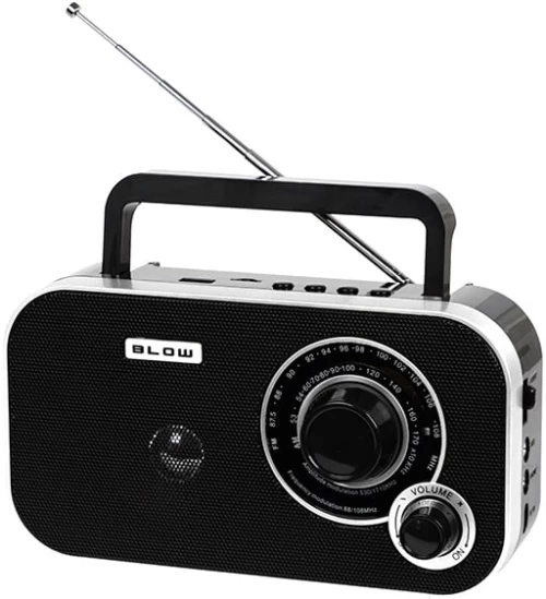 Blow DM-77-543 Φορητό αναλογικό ραδιόφωνο AM/FM RA12 μαύρο-ασημί