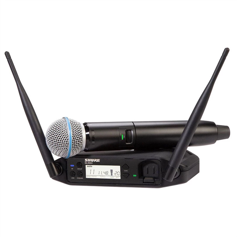 Shure GLXD24+/BETA58 - Ψηφιακό ασύρματο σετ μικροφώνου χειρός με κάψα Beta58A