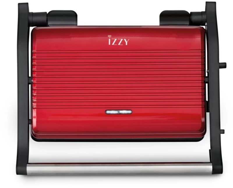 Izzy 224741 Vintage Panini IZ-2025 Τοστιέρα για 2 Τοστ 1000W Κόκκινη