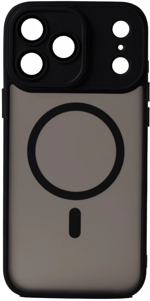 Hybrid Θήκη Σιλικόνης Με Magsafe & Metal Camera Lens Protection iPhone 17 Pro Max Μαύρο