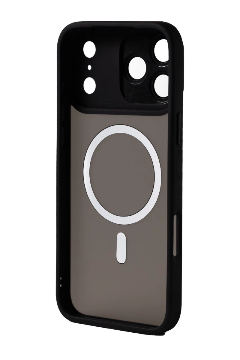 Hybrid Θήκη Σιλικόνης Με Magsafe & Metal Camera Lens Protection iPhone 17 Pro Max Μαύρο
