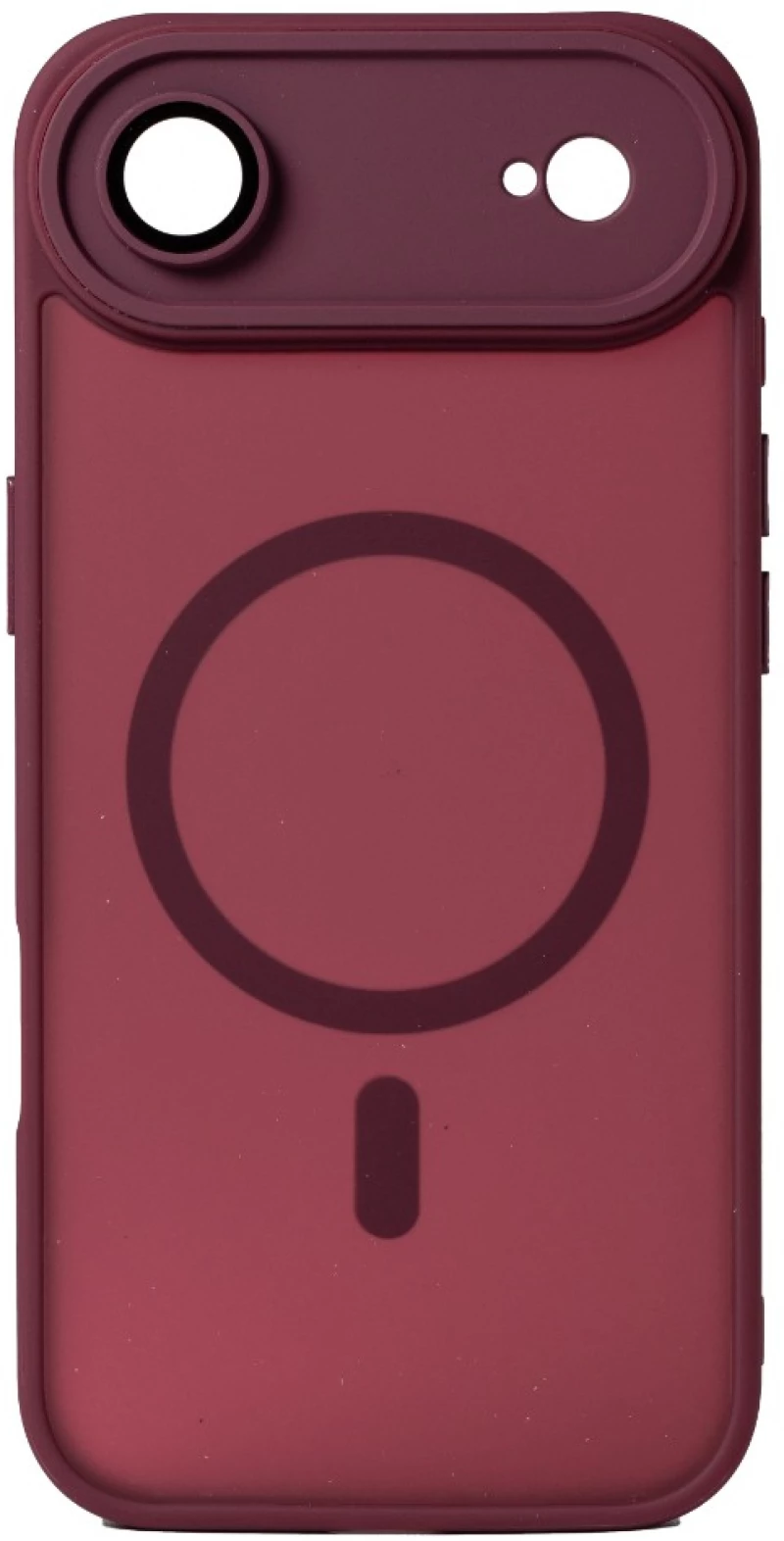 Hybrid Θήκη Σιλικόνης Με Magsafe & Metal Camera Lens Protection iPhone 17 Air Μπορντό