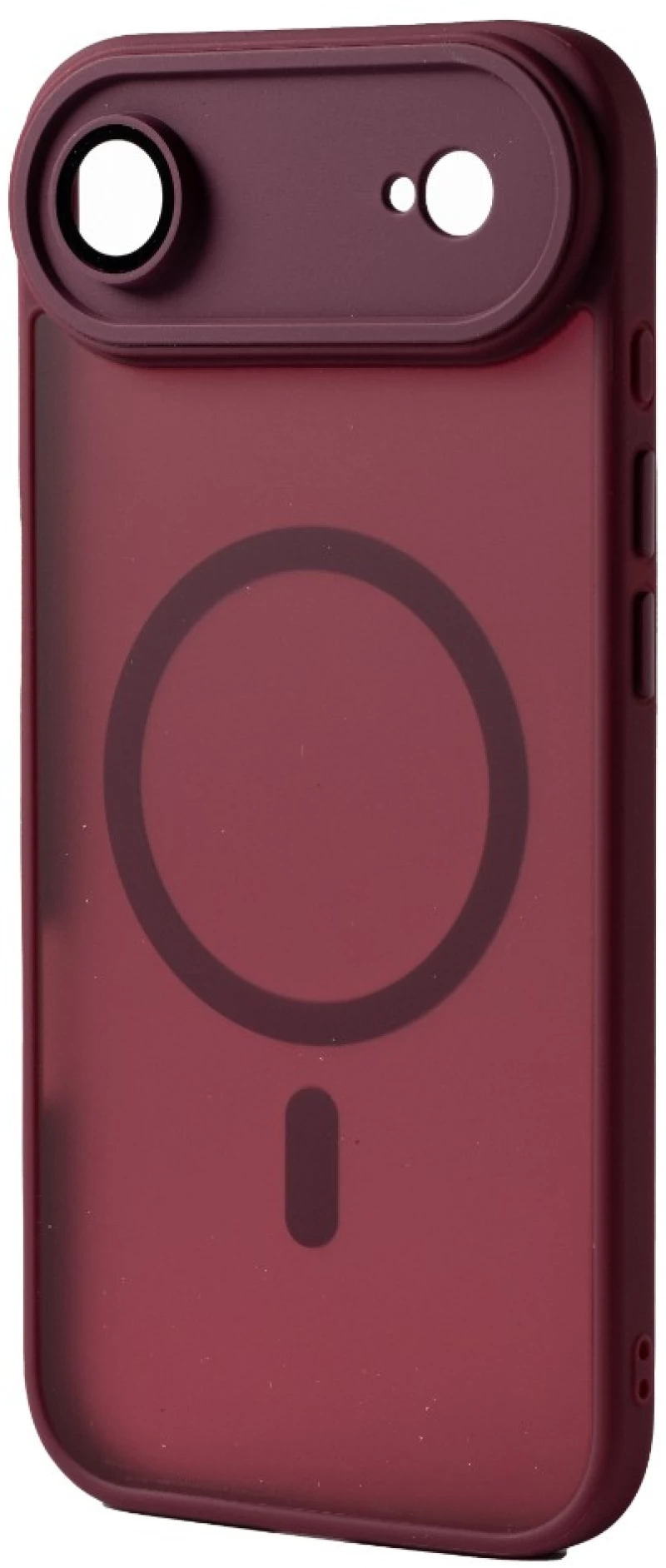 Hybrid Θήκη Σιλικόνης Με Magsafe & Metal Camera Lens Protection iPhone 17 Air Μπορντό