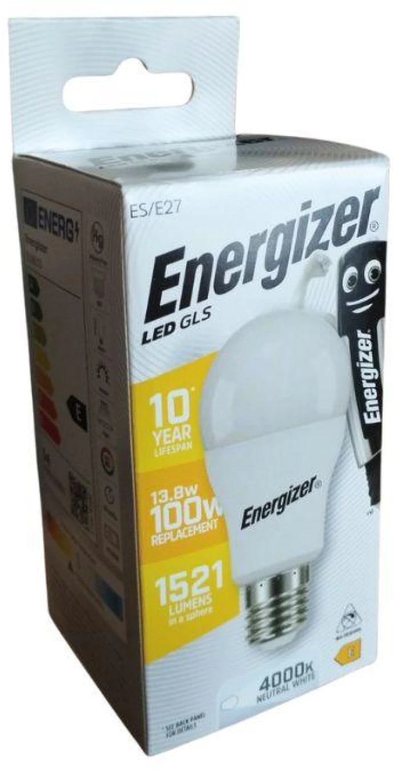 Energizer BEC Κοινή Λάμπα LED 13.8W E27 1521lm 4000k Φυσικό Λευκό