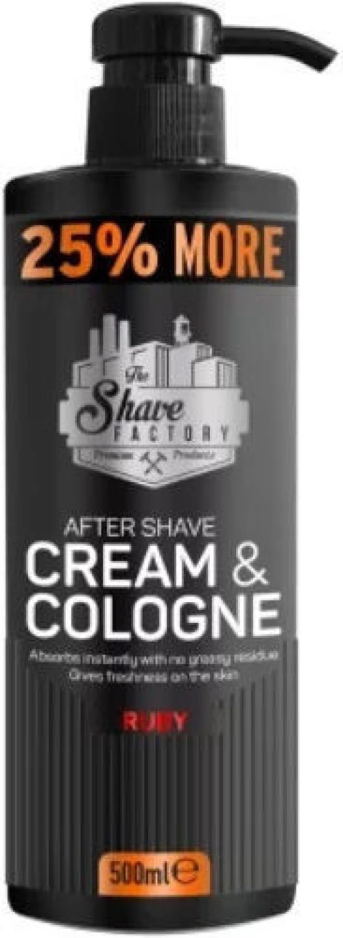 The Shave Factory After Shave Ruby Cream Cologne 500ml