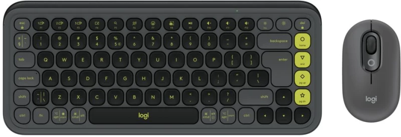 LOGITECH Keyboard/Mouse POP Icon Combo Graphite