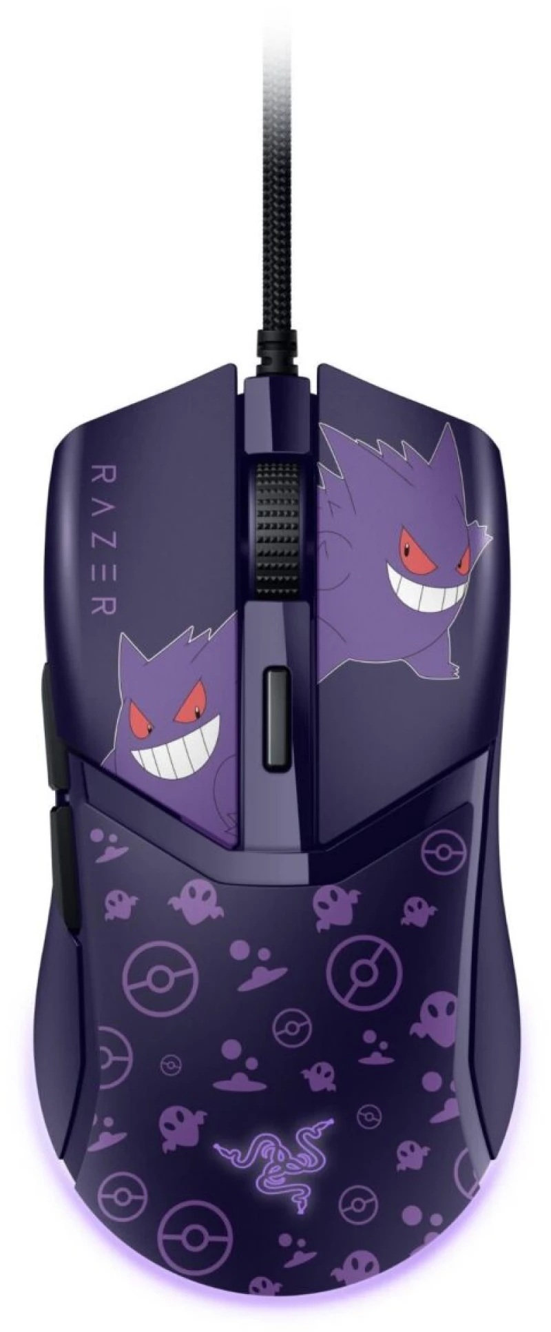 Razer COBRA - Pokemon Gengar Ed.- 58g Lightweight Gaming Mouse - RGB UNDERGLOW - 8500 DPI