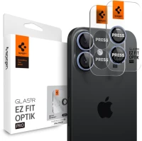 Spigen Optik Pro GLAS.TR ”EZ FIT” Camera Cover 2-pack for iPhone 16 / 16 Plus / 17 - Blue