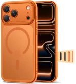 Tech-Protect Magpeak Magsafe CC Case for iPhone 17 Pro Max - Matte Orange