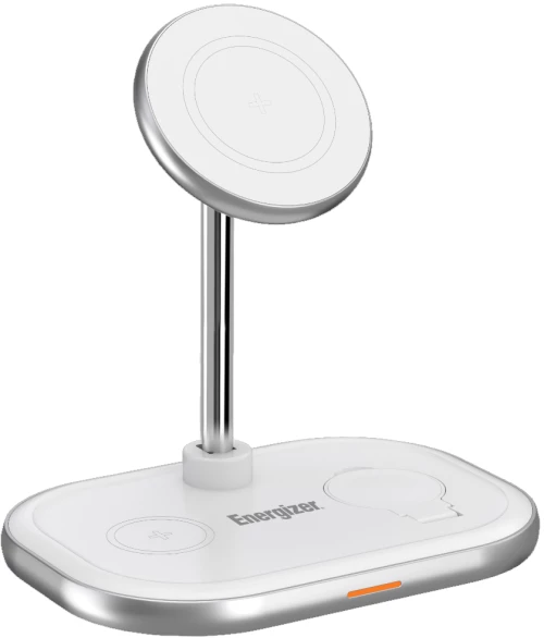 Energizer - Magnetic QI 3-i-1 wireless charger with 15W fast charging - USB-C / Electronics