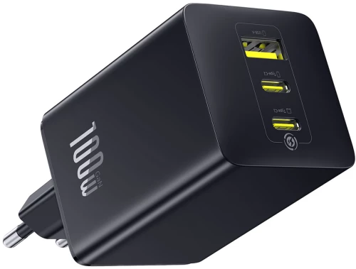 Baseus EnerFill FE11 100W Wall Charger 2 x USB-C + USB-A - Black