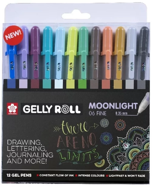Σετ με 12 SAKURA GELLY ROLL MOONLIGHT COSMOS 06