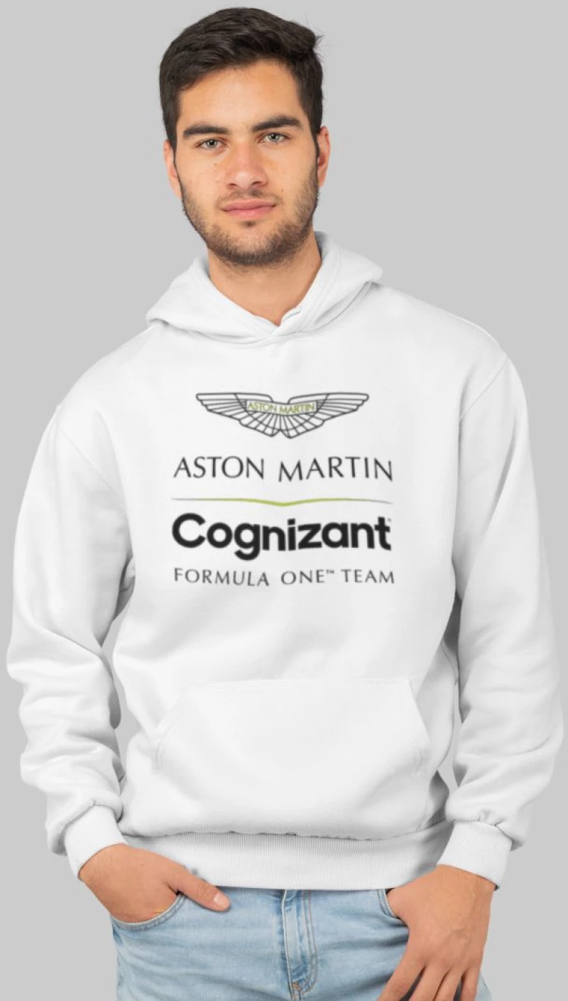 Aston Martin F1 Φούτερ με Κουκούλα (Replica) - WHITE
