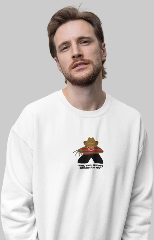 Freddy Krueger Meeple Φούτερ - WHITE