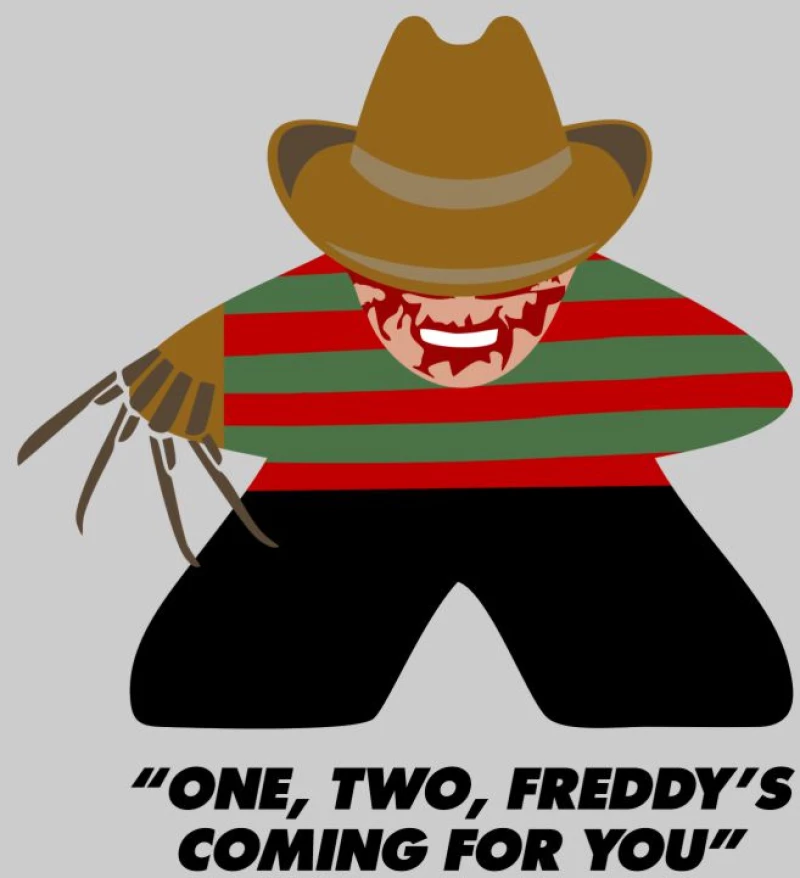 Freddy Krueger Meeple Φούτερ - WHITE